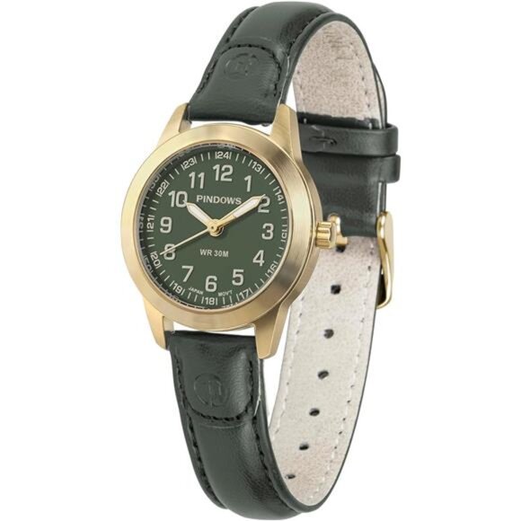 Accessories - Slim Minimalist Quartz Analog Watch for Women, Gold-Tone Case